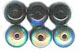 Half Rainbow Glass Beads - click here for large view